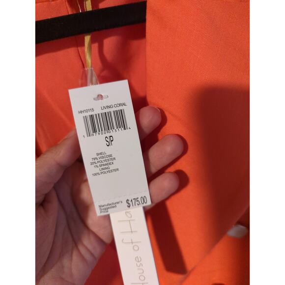 House of Harlow 1960 Living Coral Double Breasted Blazer size Small NWT - Picture 7 of 7